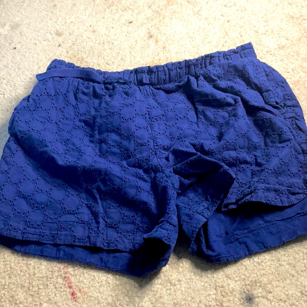 Blue formal shorts